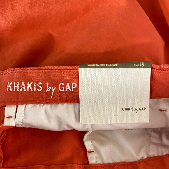 New GAP Broken in Straight Khaki Pants Women's Size 16 - Picture 8 of 11